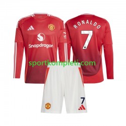 Manchester United Djeca Domaći Nogometni Dres Cristiano Ronaldo 7 2024-2025 Dugi Rukavi
