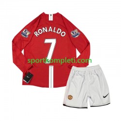 Manchester United Retro Djeca Domaći Nogometni Dres Cristiano Ronaldo 7 2007 Dugi Rukavi