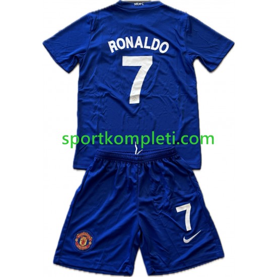 Manchester United Retro Djeca Treći Nogometni Dres Cristiano Ronaldo 7 2008-2009 Kratki Rukavi
