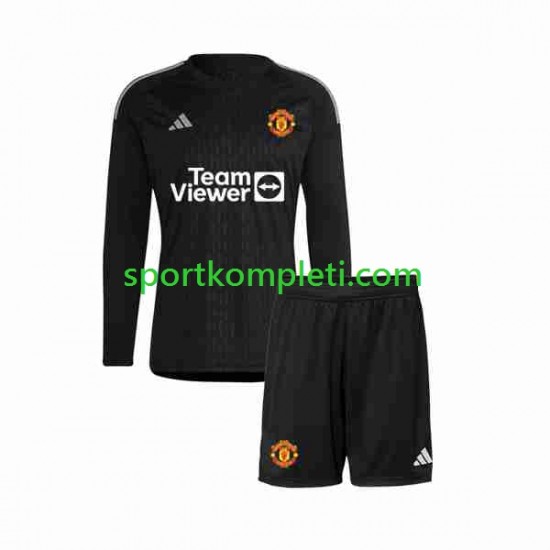 Manchester United Vratar Djeca Treći Nogometni Dres 2023-2024 Dugi Rukavi