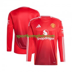Manchester United Crvena Muškarci Domaći Nogometni Dres 2024-2025 Dugi Rukavi