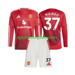 Manchester United Djeca Domaći Nogometni Dres Kobbie Mainoo 37 2024-2025 Dugi Rukavi