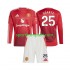 Manchester United Djeca Domaći Nogometni Dres Manuel Ugarte 25 2024-2025 Dugi Rukavi