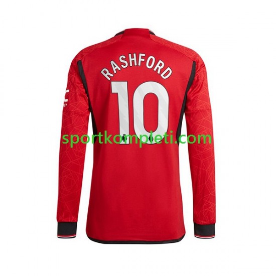 Manchester United Muškarci Domaći Nogometni Dres Marcus Rashford 10 2023-2024 Dugi Rukavi