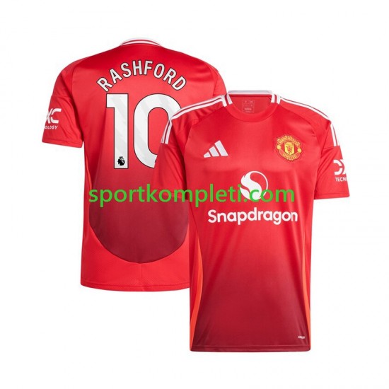 Manchester United Crvena Muškarci Domaći Nogometni Dres Marcus Rashford 10 2024-2025 Kratki Rukavi