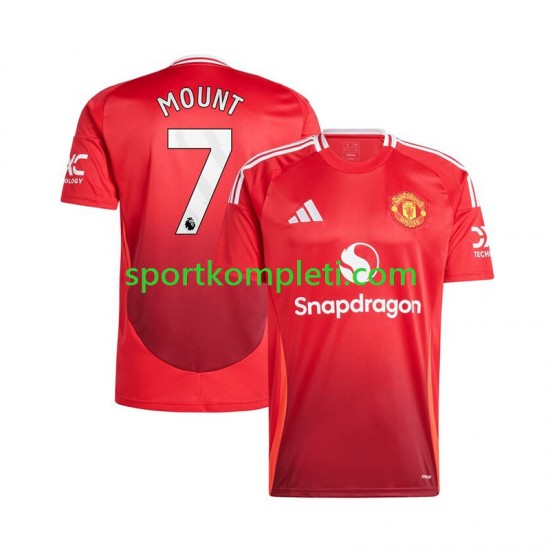 Manchester United Crvena Muškarci Domaći Nogometni Dres Mason Mount 7 2024-2025 Kratki Rukavi