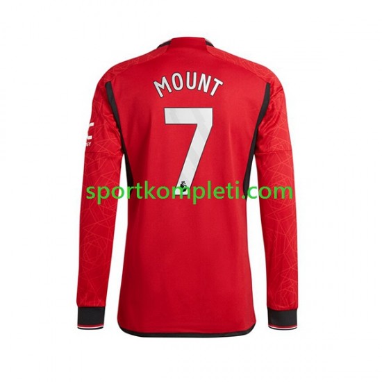 Manchester United Muškarci Domaći Nogometni Dres Mount 7 2023-2024 Dugi Rukavi