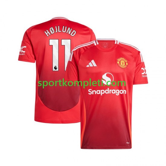 Manchester United Crvena Muškarci Domaći Nogometni Dres Rasmus Hojlund 11 2024-2025 Kratki Rukavi