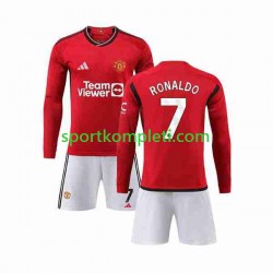 Manchester United Djeca Domaći Nogometni Dres Ronaldo 7 2023-2024 Dugi Rukavi