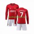 Manchester United Djeca Domaći Nogometni Dres Ronaldo 7 2023-2024 Dugi Rukavi