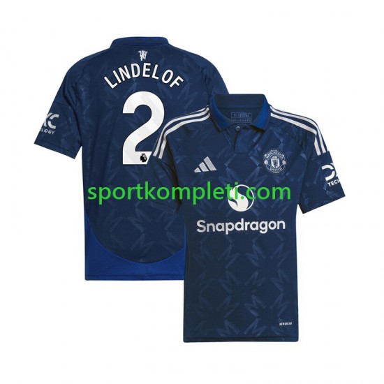 Manchester United Muškarci Gostujući Nogometni Dres Victor Lindelof 2 2024-2025 Kratki Rukavi