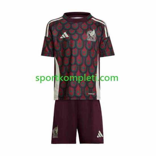 Meksiko Djeca Domaći Nogometni Dres Copa America 2024 Kratki Rukavi