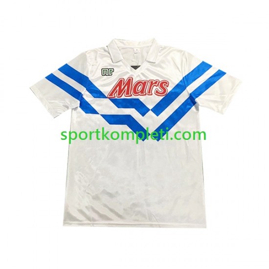 Napoli Retro Muškarci Gostujući Nogometni Dres 1989 1990 Kratki Rukavi