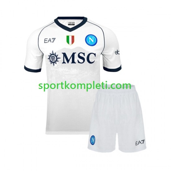 Napoli Djeca Gostujući Nogometni Dres 2023-2024 Kratki Rukavi
