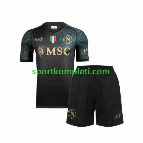 Napoli Djeca Treći Nogometni Dres 2023-2024 Kratki Rukavi