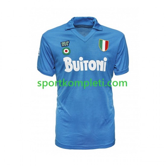 Napoli Retro Muškarci Domaći Nogometni Dres 1987 1988 Kratki Rukavi