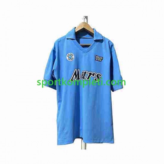 Napoli Retro Muškarci Domaći Nogometni Dres 1989 1990 Kratki Rukavi