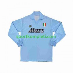 Napoli Retro Muškarci Domaći Nogometni Dres 1990 1991 Dugi Rukavi