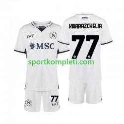 Napoli Djeca Gostujući Nogometni Dres Khvicha Kvaratskhelia 77 2024-2025 Kratki Rukavi
