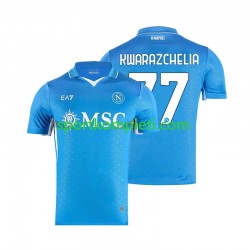 Napoli Muškarci Domaći Nogometni Dres Khvicha Kvaratskhelia 77 2024-2025 Kratki Rukavi