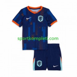 Nizozemska Djeca Gostujući Nogometni Dres Euro 2024 Kratki Rukavi