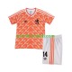 Nizozemska Retro Djeca Domaći Nogometni Dres Cruyff 14 1988 Kratki Rukavi