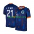 Nizozemska Muškarci Gostujući Nogometni Dres Frenkie de Jong 21 Euro 2024 Kratki Rukavi
