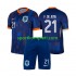 Nizozemska Djeca Gostujući Nogometni Dres Frenkie de Jong 21 Euro 2024 Kratki Rukavi