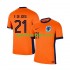 Nizozemska Muškarci Domaći Nogometni Dres Frenkie de Jong 21 Euro 2024 Kratki Rukavi