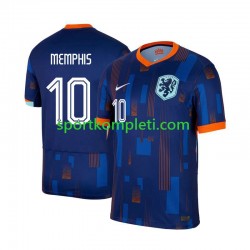 Nizozemska Muškarci Gostujući Nogometni Dres Memphis Depay 10 Euro 2024 Kratki Rukavi