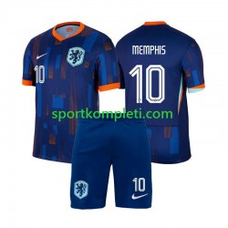 Nizozemska Djeca Gostujući Nogometni Dres Memphis Depay 10 Euro 2024 Kratki Rukavi