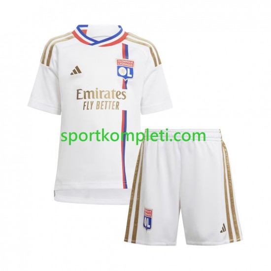 Olympique Lyonnais Djeca Domaći Nogometni Dres 2023-2024 Kratki Rukavi