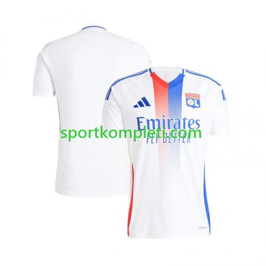 Olympique Lyonnais Bijela Muškarci Domaći Nogometni Dres 2024-2025 Kratki Rukavi