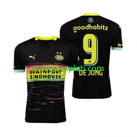PSV Eindhoven Muškarci Gostujući Nogometni Dres DE JONG 9 2024-2025 Kratki Rukavi