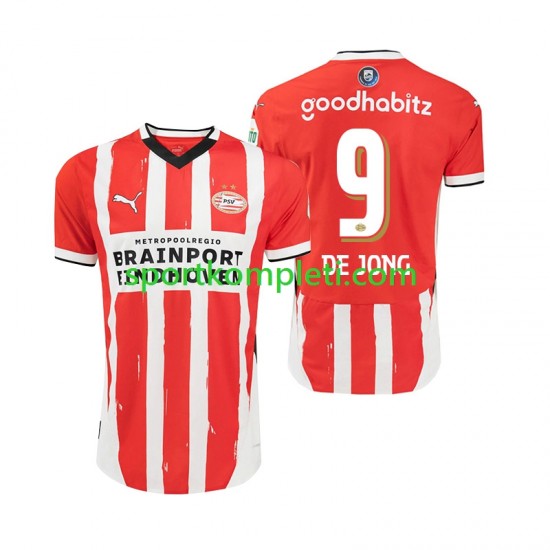 PSV Eindhoven Muškarci Domaći Nogometni Dres DE JONG 9 2024-2025 Kratki Rukavi