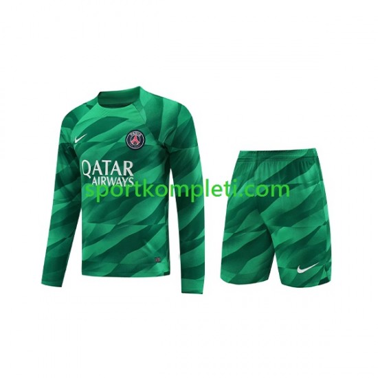 Paris Saint-Germain Vratar Djeca Domaći Nogometni Dres 2023-2024 Dugi Rukavi Paris Saint-Germain Vratar Djeca Domaći Nogometni Dres 2023-2024 Dugi Rukavi