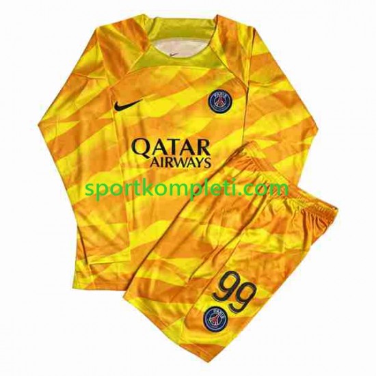 Paris Saint-Germain Vratar Djeca Gostujući Nogometni Dres DONNARUMMA 99 2023-2024 Dugi Rukavi