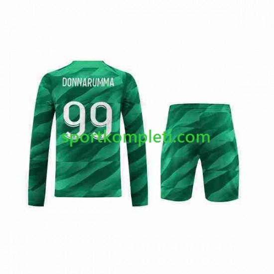 Paris Saint-Germain Vratar Djeca Domaći Nogometni Dres Donnarumma 99 2023-2024 Dugi Rukavi