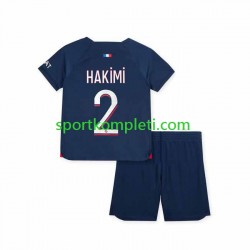 Paris Saint-Germain Djeca Domaći Nogometni Dres Hakimi 2 2023-2024 Kratki Rukavi
