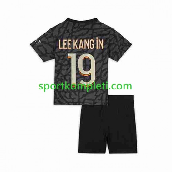 Paris Saint-Germain Djeca Treći Nogometni Dres Lee Kang In 19 2023-2024 Kratki Rukavi