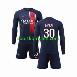 Paris Saint-Germain Djeca Domaći Nogometni Dres Lionel Messi 30 2023-2024 Dugi Rukavi