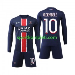 Paris Saint-Germain Djeca Domaći Nogometni Dres O Dembele 10 2024-2025 Dugi Rukavi
