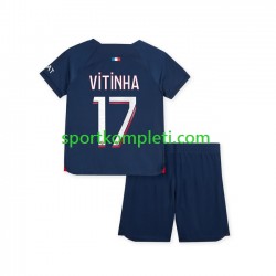 Paris Saint-Germain Djeca Domaći Nogometni Dres Vitinha 17 2023-2024 Kratki Rukavi