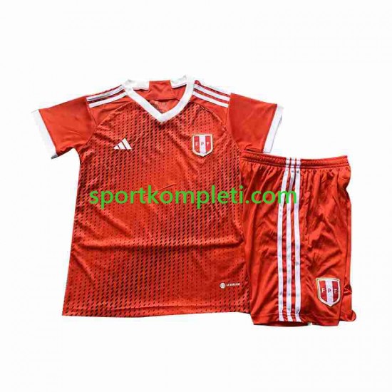 Peru Djeca Gostujući Nogometni Dres 2023 Kratki Rukavi