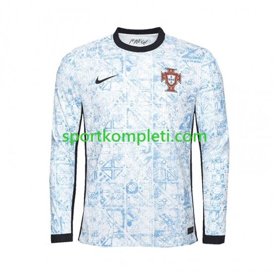 Portugal Muškarci Gostujući Nogometni Dres Euro 2024 Dugi Rukavi