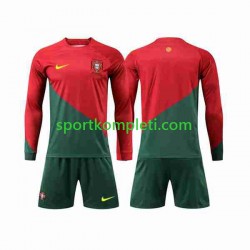 Portugal Djeca Domaći Nogometni Dres World Cup 2022 Dugi Rukavi