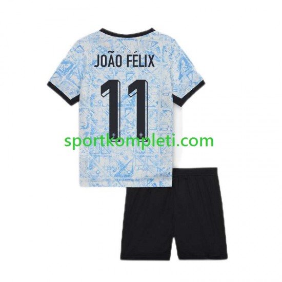 Portugal Djeca Gostujući Nogometni Dres Joao Felix 11 Euro 2024 Kratki Rukavi