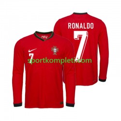 Portugal Muškarci Domaći Nogometni Dres Ronaldo 7 Euro 2024 Dugi Rukavi