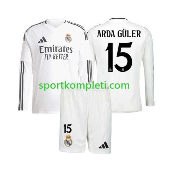 Real Madrid Djeca Domaći Nogometni Dres Arda Guler 15 2024-2025 Dugi Rukavi