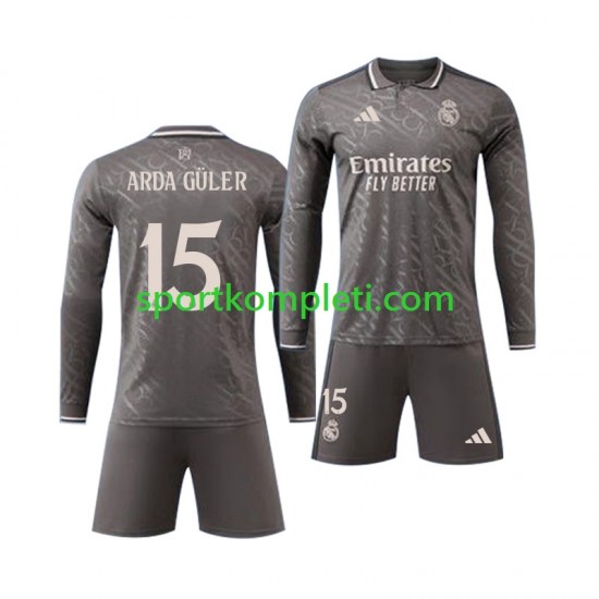 Real Madrid Djeca Treći Nogometni Dres Arda Guler 15 2024-2025 Dugi Rukavi